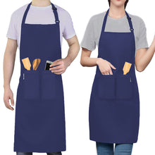 LEFUNDA® 4 in 1 Küchenset mit Kochschürze Ofenhandschuhe Topflappen Geschirrtücher Verstellbare Grillschürze mit 3 Taschen für Küche Kochen Restaurant café