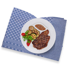 LEFUNDA® 10er Set Geschirrtücher - 100% Baumwolle Küchentücher, 220 GSM, Weiche, Super Saugfähige Geschirrhandtücher, Vollzwirn, 50x70cm (Blau, 10)