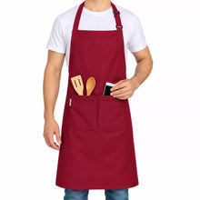 LEFUNDA® Kochschürze Wasserdicht Schürze mit 3 Taschen Verstellbare Grillschürze mit langen Bändern Küchenschürze für Männer Damen Küche BBQ Restaurant Café Backen